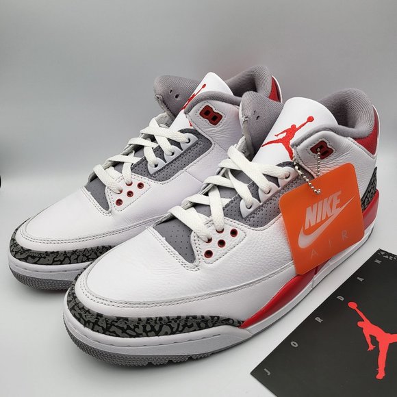 Jordan Other - NEW Men's Sz 10 Jordan 3 Retro "Fire Red" Shoes - DN3707-160